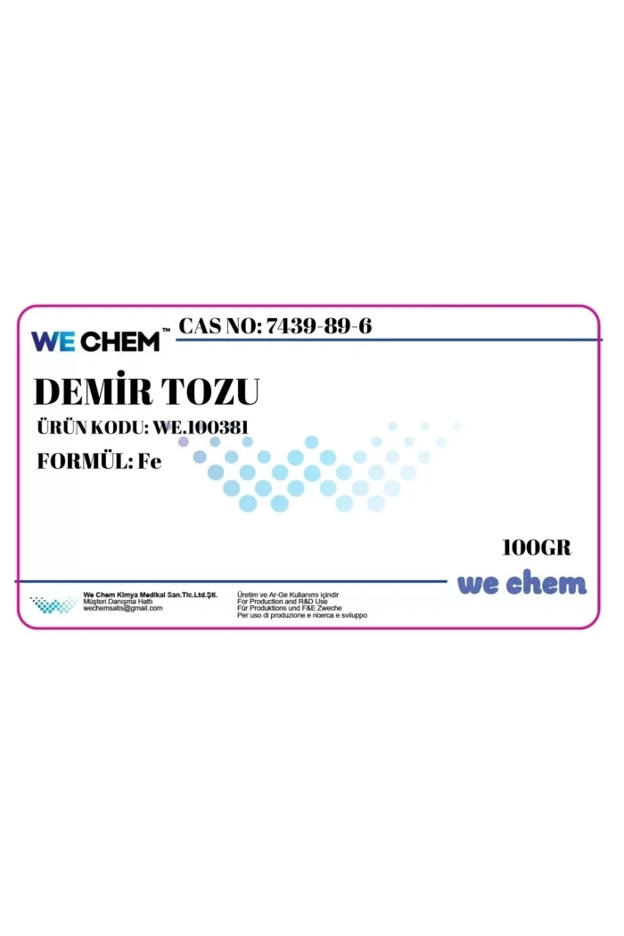 Demir Tozu Iron Powder Chem 100 gr